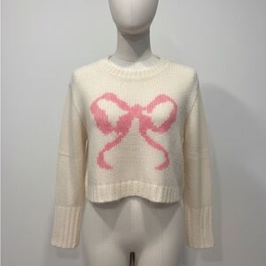 LoveShackFancy Cream Knit Sweater